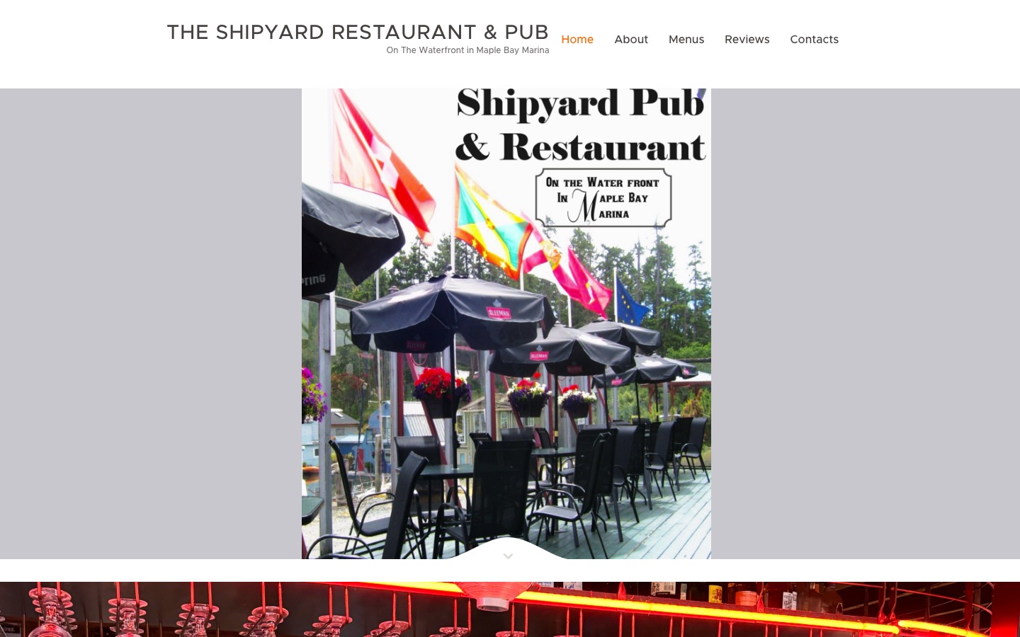 The current homepage